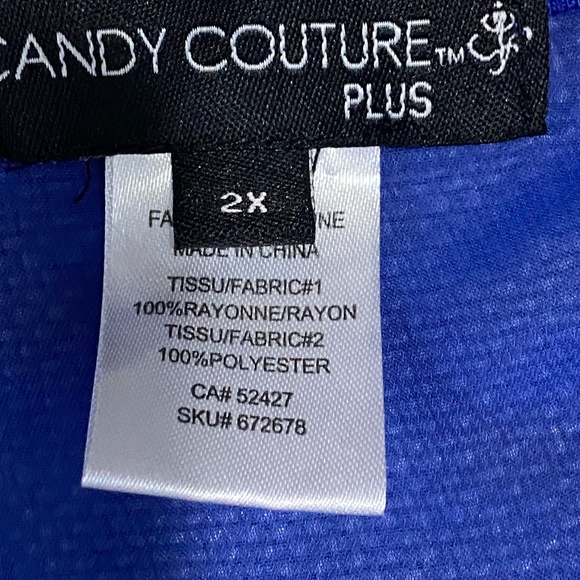 Candy Couture Plus Tropical Summer Vacation Beach Light Sheer Top-Sz-2X - Picture 9 of 16